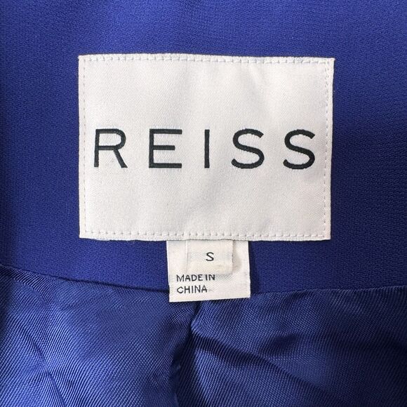 Reiss Womens Jacket Electric Blue Blazer Career Office Colorful Size Small - Picture 11 of 14